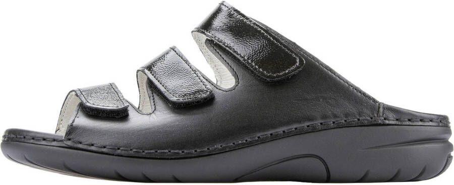 Waldläufer Slippers GUNNA comfort-schoen klittenbandschoen huisschoen in comfortbreedte g (= breed)