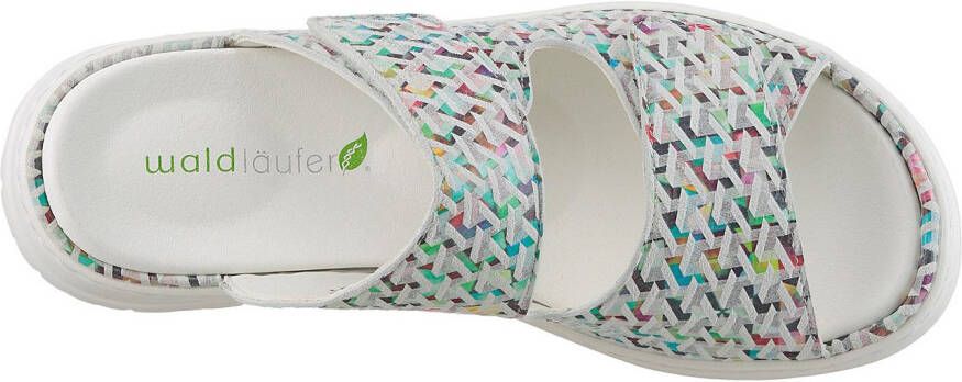 Waldläufer Slippers H-JOLINE Zomerschoen comfortabele schoen huisschoen met klittenbandsluitingen H-breedte