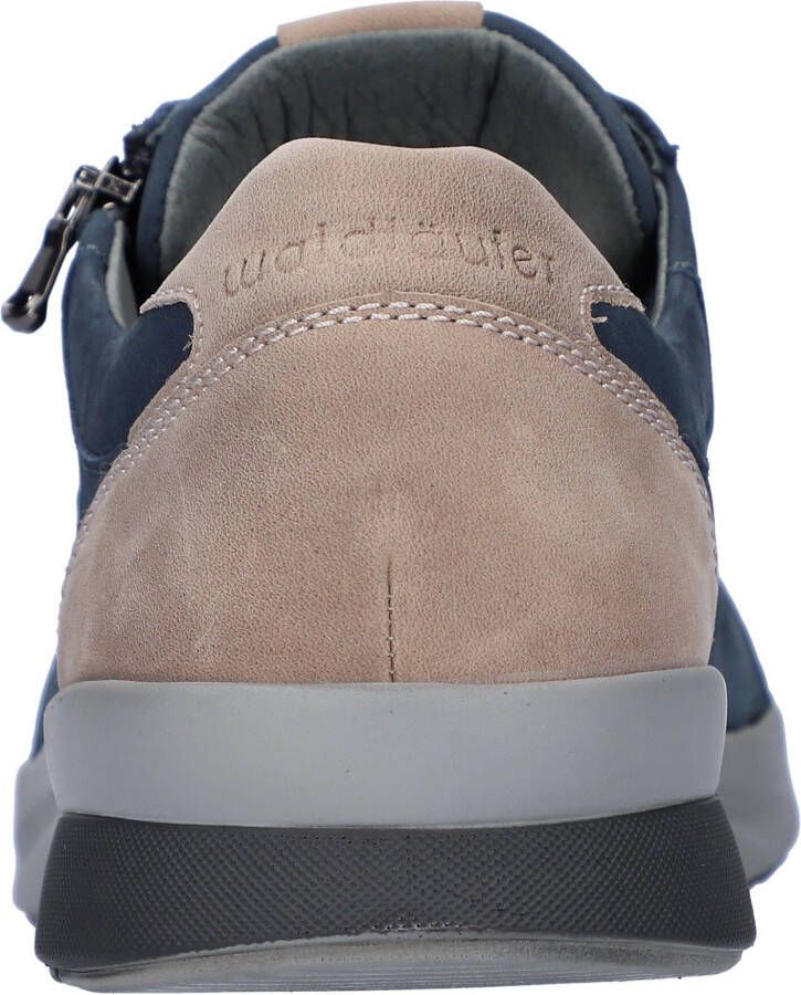 Waldläufer Sneakers K-Fabian met rits h-breedte vrijetijdsschoen lage schoen veterschoen