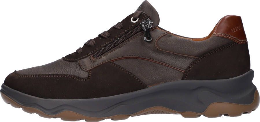 Waldläufer Sneakers H-max comfortabele schoen lage schoen veterschoen in comfortbreedte h = zeer breed