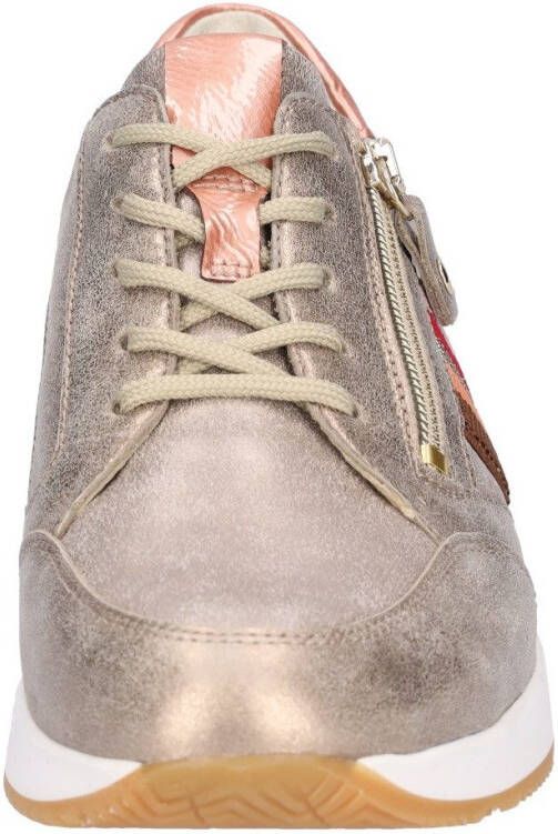 Waldläufer Sneakers met sleehak H-Agnes veterschoenen lage schoen vrijetijdsschoen contrastafwerkingen breedte h