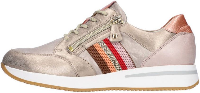 Waldläufer Sneakers met sleehak H-Agnes veterschoenen lage schoen vrijetijdsschoen contrastafwerkingen breedte h