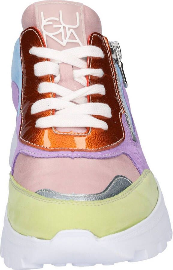 Waldläufer Sneakers met sleehak H-AJALA Profielzool H-breedte vrijetijdsschoen lage schoen veterschoen