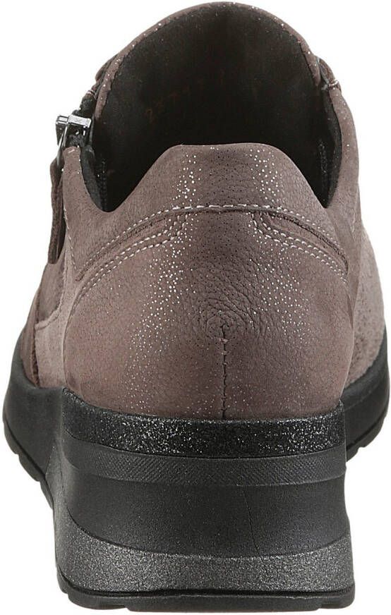 Waldläufer Sneakers met sleehak H-Clara-soft vrijetijdsschoen lage schoen veterschoen met luchtkamerzool