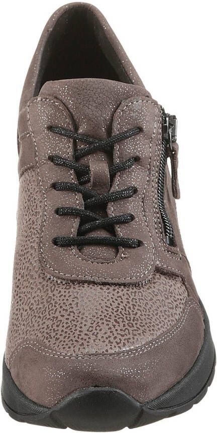 Waldläufer Sneakers met sleehak H-Clara-soft vrijetijdsschoen lage schoen veterschoen met luchtkamerzool