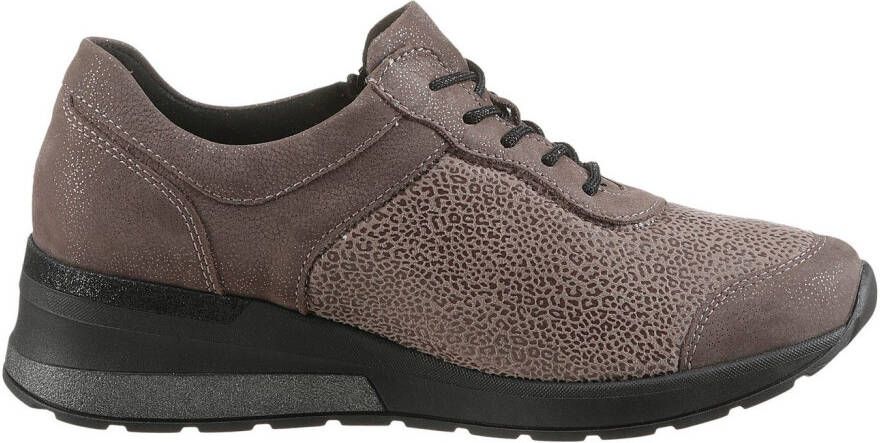 Waldläufer Sneakers met sleehak H-Clara-soft vrijetijdsschoen lage schoen veterschoen met luchtkamerzool