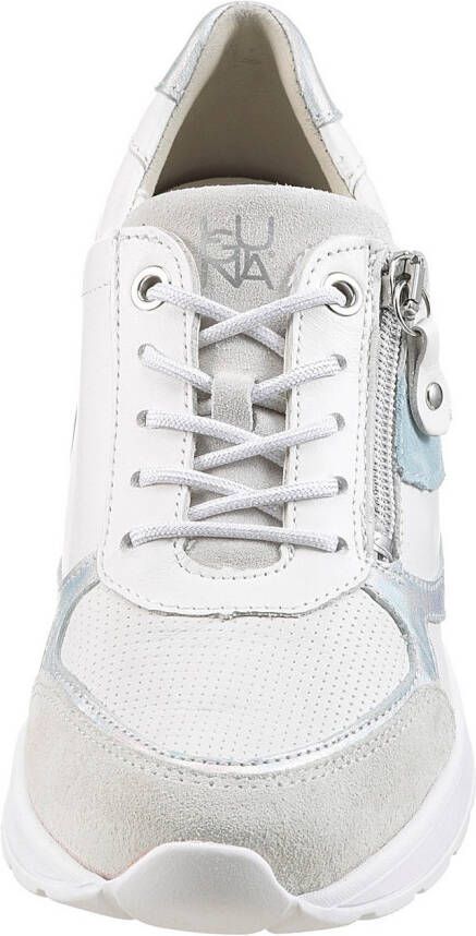 Waldläufer Sneakers met sleehak H-Clara veterschoenen lage schoen comfortabele schoen met uitneembaar voetbed