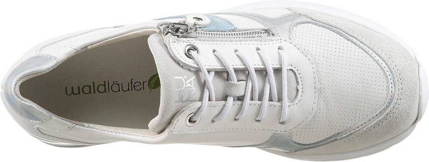 Waldläufer Sneakers met sleehak H-Clara veterschoenen lage schoen comfortabele schoen met uitneembaar voetbed