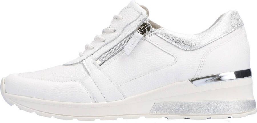 Waldläufer Sneakers met sleehak H-Clara veterschoenen lage schoen vrijetijdsschoen met metallic inzet