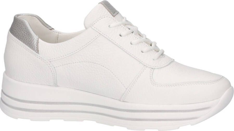 Waldläufer Sneakers met sleehak H-Lana in comfortbreedte h = zeer breed vrijetijdsschoen lage schoen veterschoen