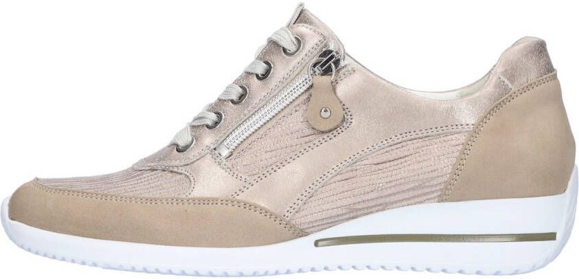 Waldläufer Sneakers met sleehak HIMONA lage schoen veterschoen comfortabele schoen met ritssluiting