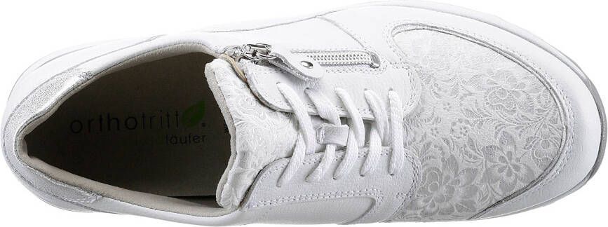 Waldläufer Sneakers met sleehak Hiroko-Soft Orthotritt uitrusting H-breedte vrijetijdsschoen lage schoen veterschoen