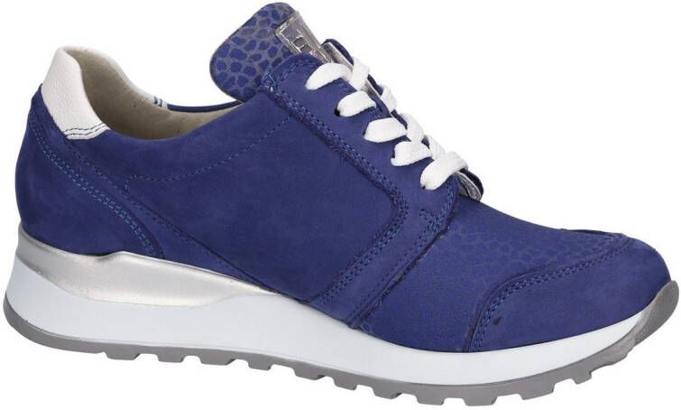 Waldläufer Sneakers met sleehak Hiroko veterschoenen vrijetijdsschoen lage schoen contrasterende afwerking breedte h