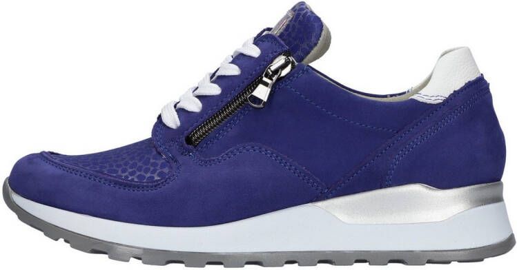 Waldläufer Sneakers met sleehak Hiroko veterschoenen vrijetijdsschoen lage schoen contrasterende afwerking breedte h