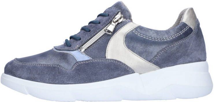Waldläufer Sneakers met sleehak K-FUNKY veterschoenen lage schoen comfort schoen rits k-breedte
