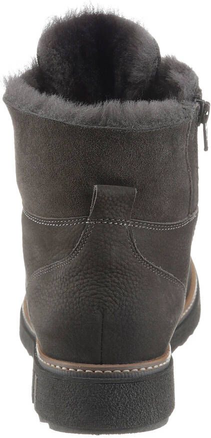 Waldläufer Winterlaarzen HITOMI outdoor boots lace-up boots with lambswool lining h-width