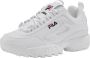 Fila Witte Polyester Sneaker met Contrasterende Details White Dames - Thumbnail 4