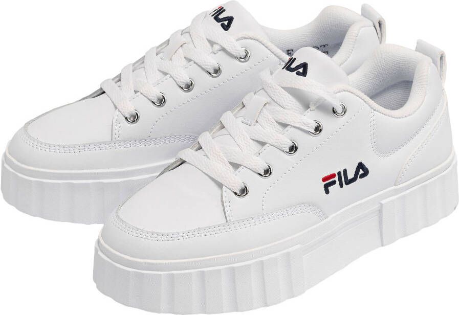 Fila Chique witte sleehaksneakers met geborduurd detail White Dames - Foto 3