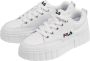 Fila Chique witte sleehaksneakers met geborduurd detail White Dames - Thumbnail 3