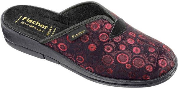 Fischer -Dames bordeaux pantoffels - Foto 2