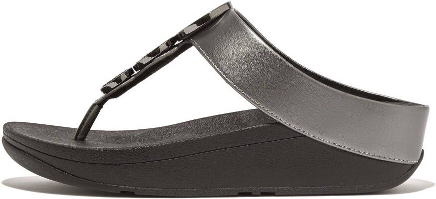 Fitflop Dianets HALO BEAD-CIRCLE METALLIC TOE-POST SANDALS pool slides pantoffel met dempende tussenzooltechnologie