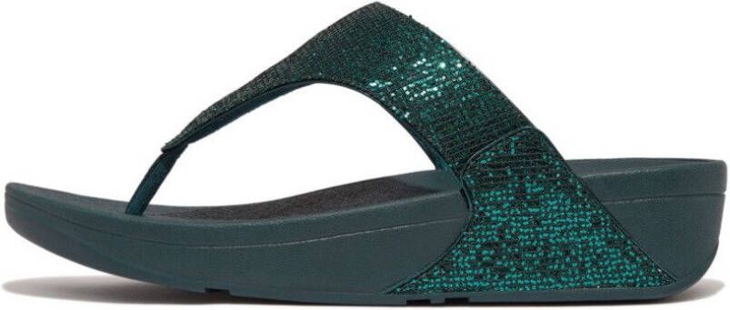 Fitflop Dianets Lulu Glitterball Toe Thong badeschoen pantoffel sandaal met grove glitter - Foto 2
