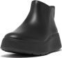 FitFlop F-mode Leather Flatform Zip Ankle Laarzen Zwart Vrouw - Thumbnail 2