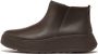 FitFlop F-mode Leather Flatform Zip Ankle Laarzen Bruin Vrouw - Thumbnail 2