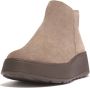 FitFlop F-mode Suede Flatform Zip Ankle Laarzen Bruin Vrouw - Thumbnail 2