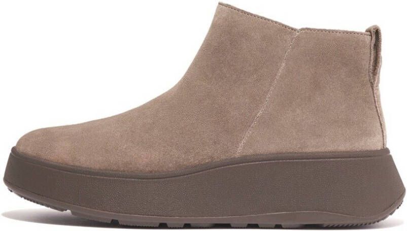 FitFlop F-mode Suede Flatform Zip Ankle Laarzen Bruin Vrouw - Foto 2