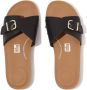 Fitflop Slippers IQUSHION ADJUSTABLE BUCKLE LEATHER SLIDES zomerschoen slippers met verstelbare bandage - Thumbnail 3