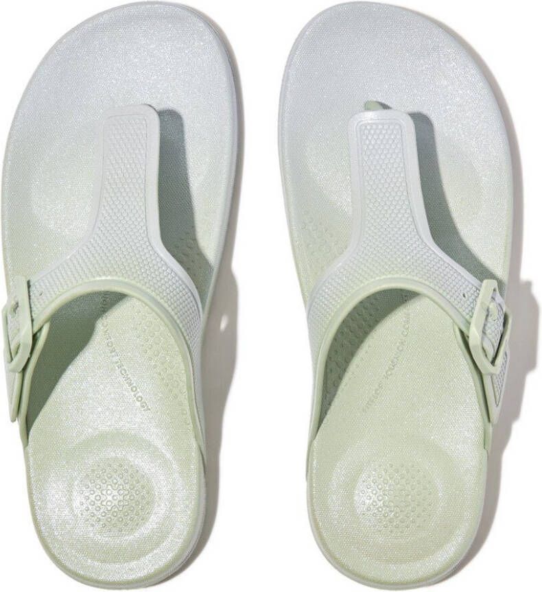 Fitflop Teenslippers IQUSHION IRIDESCENT ADJUSTABLE BUCKLE sleehak zomerschoen slippers met verstelbare gesp - Foto 2