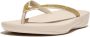 FitFlop TM Iqushion sparkle teenslippers beige - Thumbnail 4