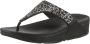FitFlop Lulu Crystal Mix dames slipper Zwart - Thumbnail 3