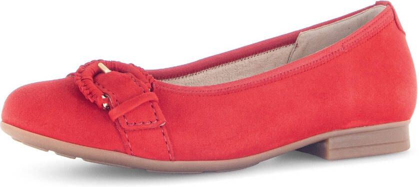 Gabor Ballerina's Florence blokhak business schoen comfort schoen met elastische afwerking breedte g