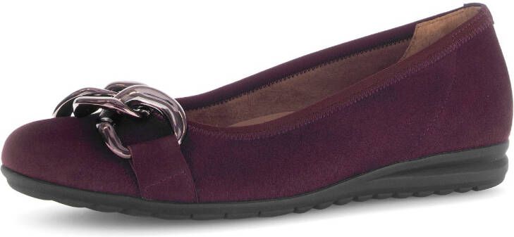 Gabor Ballerina's Florence businessschoen instapschoen met elastische afwerking breedte g