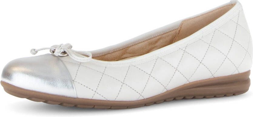 Gabor Ballerina's Florence lage schoen instapschoen businessschoen sierstiksels breedte g