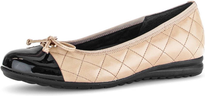 Gabor Ballerina's Florence lage schoen instapschoen businessschoen sierstiksels breedte g