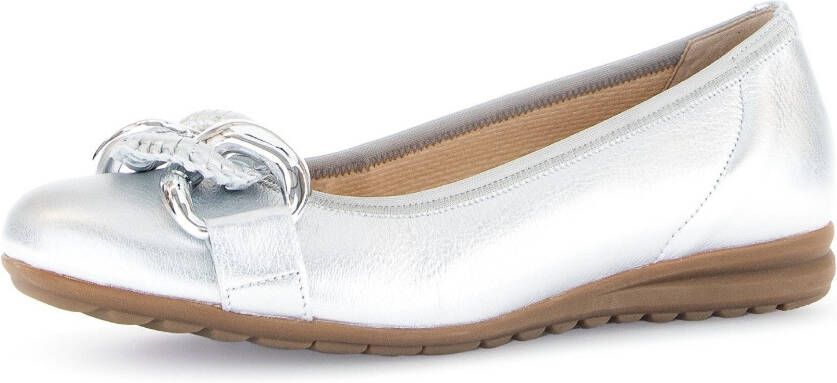 Gabor Ballerina's Florence sleehak business schoen lage schoen instapschoen met sierketting
