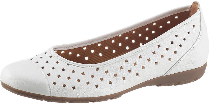 Gabor Ballerina's Slipper vrijetijdsschoen lage schoen met luchtig gaatjespatroon - Foto 3