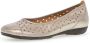 Gabor Gouden leren zomer ballerina schoenen Yellow Dames - Thumbnail 2