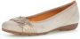 Gabor Ballerina's Feestelijke schoen slipper business schoen met decoratieve riem in metallic-look - Thumbnail 1