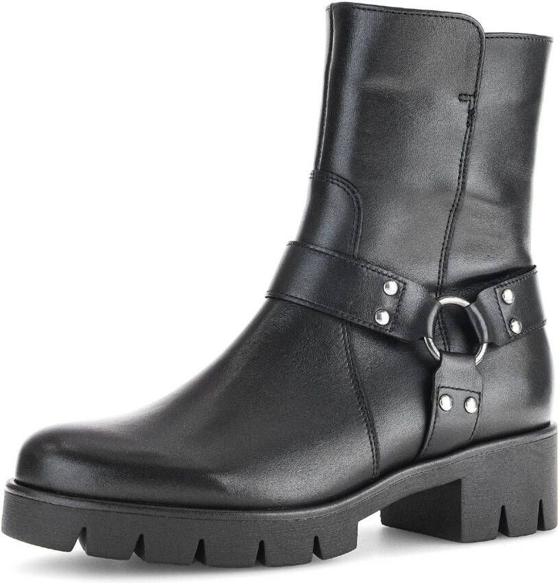 Gabor Bikerboots blokhak enkellaars laarzen met best fitting-uitrusting