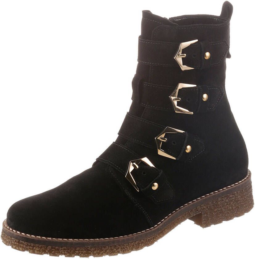 Gabor Bikerboots Rhodos met verstelbare gespriempjes