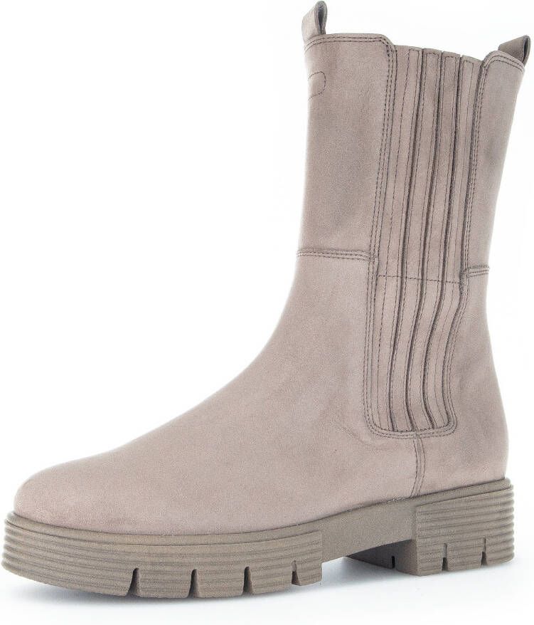 Gabor Grijze leren enkellaarsjes met rits Gray Dames - Foto 8