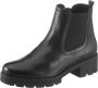 Gabor Zwarte Leren Chelsea Laarzen Comfort Sportieve Stijl Black Dames - Thumbnail 2