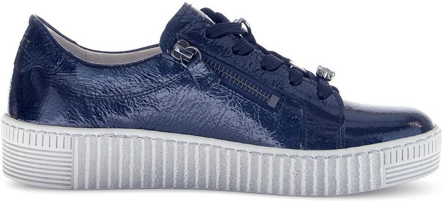 Gabor Plateausneakers vrijetijdsschoen halfschoen veterschoen met edele siermotieven - Foto 5