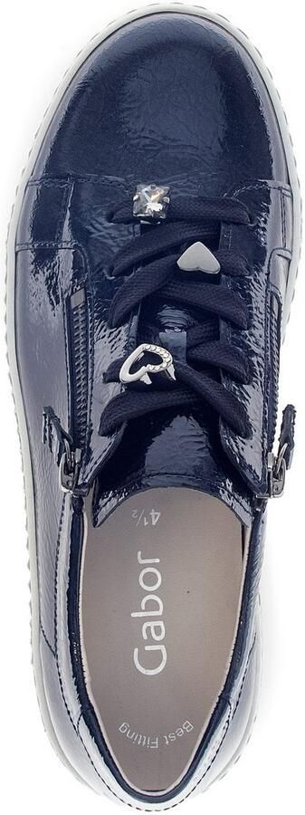 Gabor Plateausneakers vrijetijdsschoen halfschoen veterschoen met edele siermotieven - Foto 8