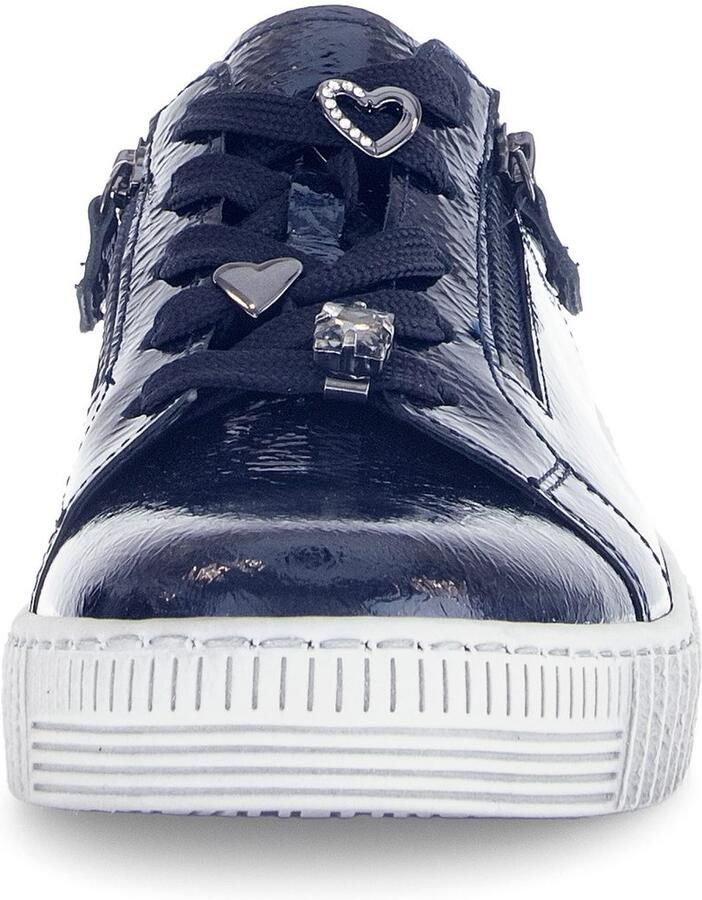 Gabor Plateausneakers vrijetijdsschoen halfschoen veterschoen met edele siermotieven
