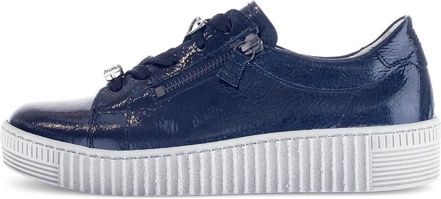 Gabor Plateausneakers vrijetijdsschoen halfschoen veterschoen met edele siermotieven - Foto 6